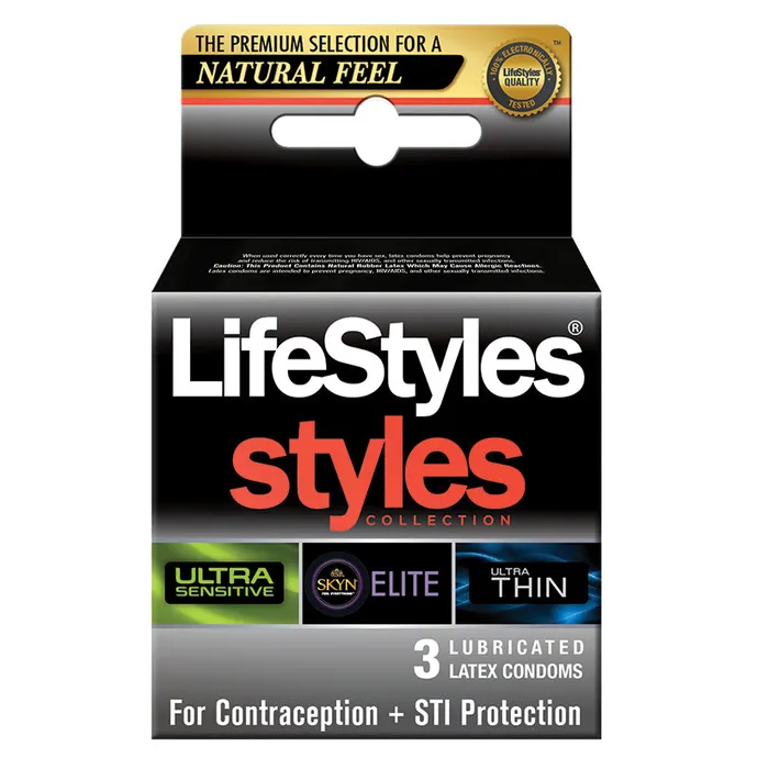PARADISE MARKETING Lifestyles STYLES Sensitive 3pk Vibrators