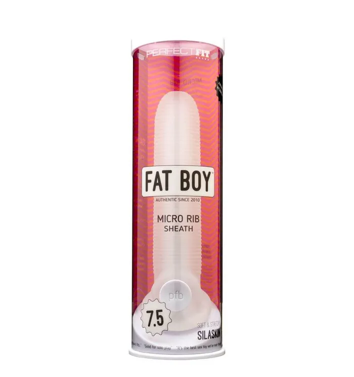 Perfect Fit Fat Boy Micro Ribbed Sheath 75 inhes Unleash Intense Pleasure and Girth Perfect Fit Female Sex Toys Perfect Fit Fat Boy Micro Ribbed Sheath 75 inhes Unleash Intense Pleasure and Girth Perfect Fit Female Sex Toys