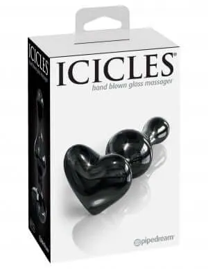 Pipedream Products Anal Experience Luxury and Sensuality Icicles No 74 Glass Massager Black Pipedream Products Anal Experience Luxury and Sensuality Icicles No 74 Glass Massager Black
