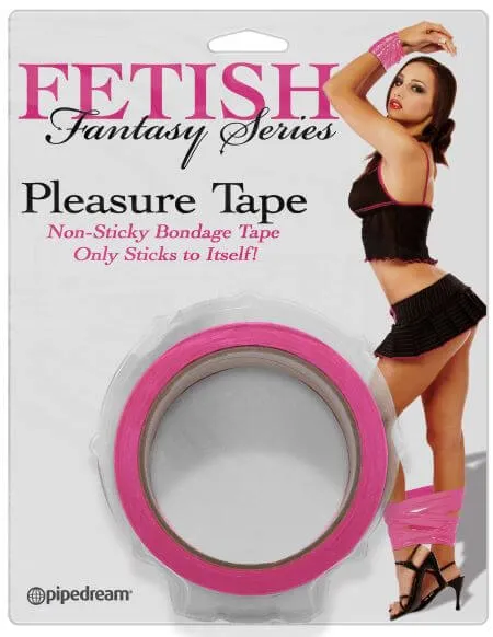 Pipedream Products Couples Fetish Fantasy Pleasure Tape Pink NonSticky Bondage Tape for Restraints Roleplay Pipedream Products Couples Fetish Fantasy Pleasure Tape Pink NonSticky Bondage Tape for Restraints Roleplay