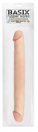 Pipedream Products Dildos Basix Rubber Works 12 Inches Flesh Double Dong