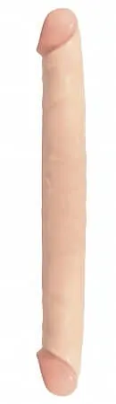 Pipedream Products Dildos Basix Rubber Works 12 Inches Flesh Double Dong