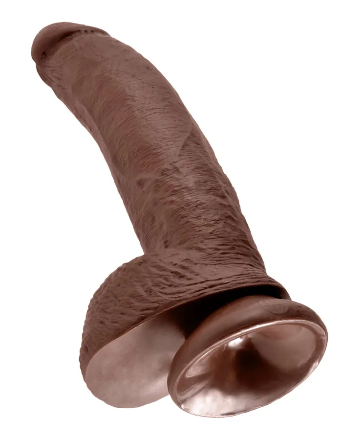 Pipedream Products Dildos King Cock 9 inches with Balls Brown Dildo Real Deal RD