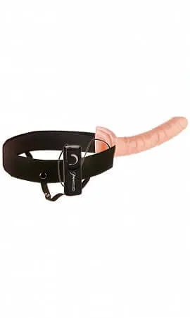 Pipedream Products Female Sex Toys Fetish Fantasy Series 10 Vibrating Hollow Strap On Flesh 