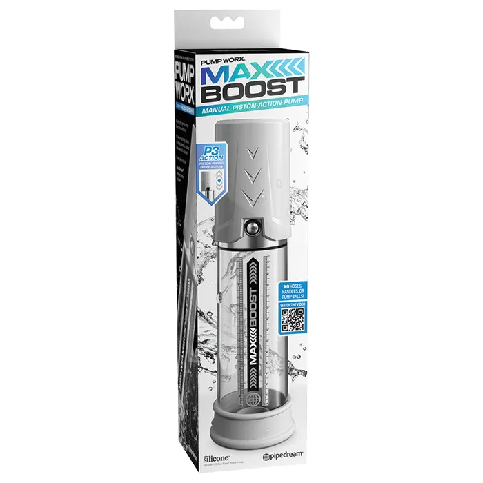 PIPEDREAM Pump Worx Max BoostWhite Male Sex Toys