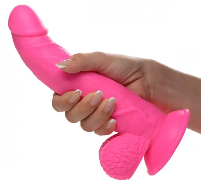 Pop 75 inches Dildo with Balls Pink XR Brands Dildos