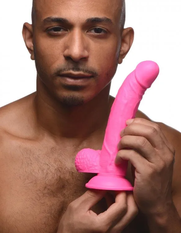 Pop 75 inches Dildo with Balls Pink XR Brands Dildos