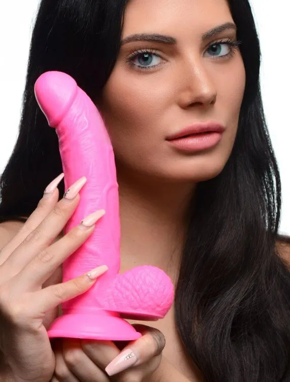 Pop 75 inches Dildo with Balls Pink XR Brands Dildos