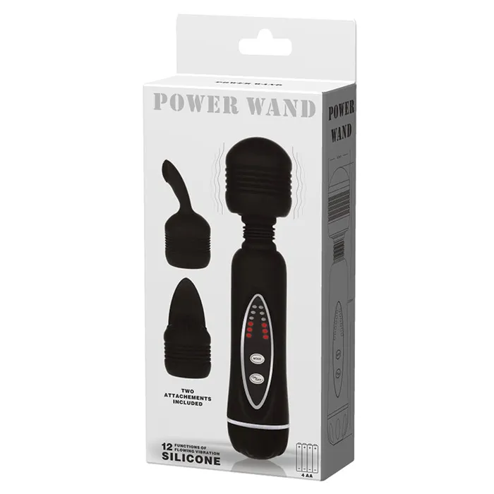 Pretty Love Power Wand with AttachmentsBlack PRETTY LOVE Vibrators