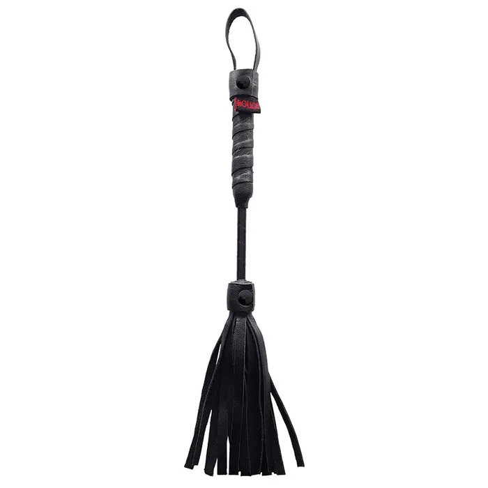 Restraints ROUGE GROUP Rouge Group Leather Mini FloggerBlack