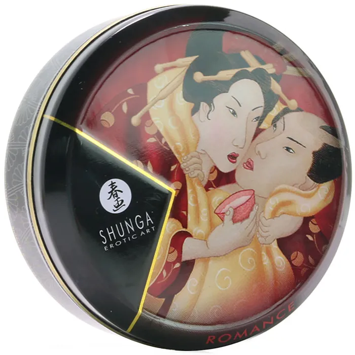 Romance Mini Massage Candle 1oz30ml in Strawberry Wine Shunga Female Sex Toys