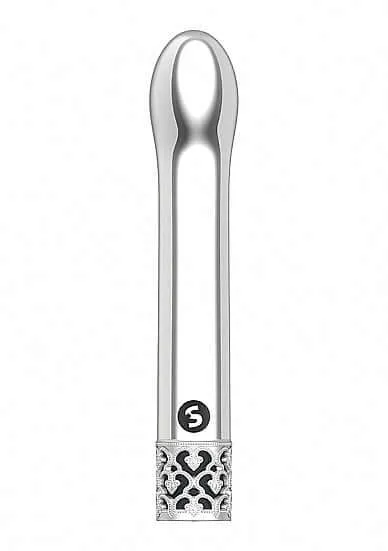 Royal Gems Jewel GSpot Silver ABS Plastic GSpot Vibrator Rechargeable SHOTS AMERICA Female Sex Toys