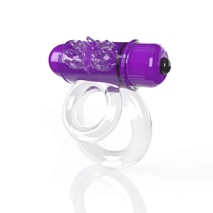 Screaming O 4T DoubleO 6 Grape Purple High Pitch Treble Super Powerful Vibrating Double Cock Ring Screaming O Male Sex Toys