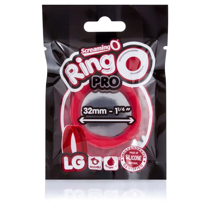 Screaming O Male Sex Toys Screaming O Ring O Pro Red Silicone Erection Enhancer