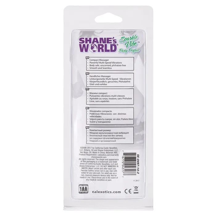 Shanes World Sparkle VibePurple 45 CAL EXOTICS Vibrators