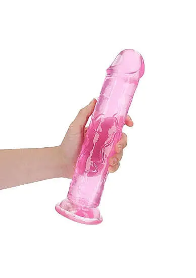 SHOTS AMERICA Dildos Realrock Crystal Clear Realistic Dildo 11 inches Dive into Transparent Pleasure
