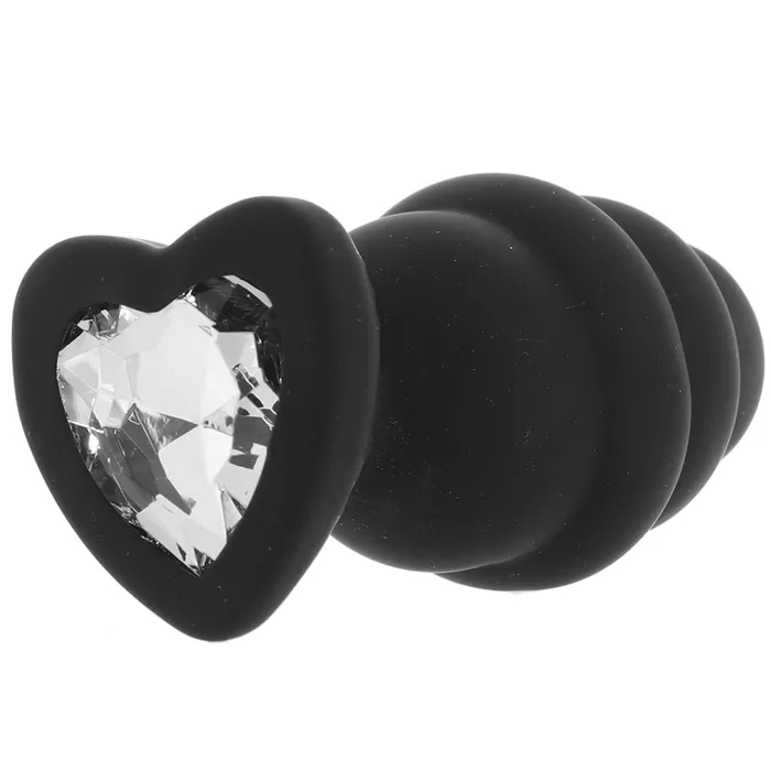 Shots Toys Anal Ouch Extra Large Ribbed Diamond Heart Plug Shots Toys Anal Ouch Extra Large Ribbed Diamond Heart Plug