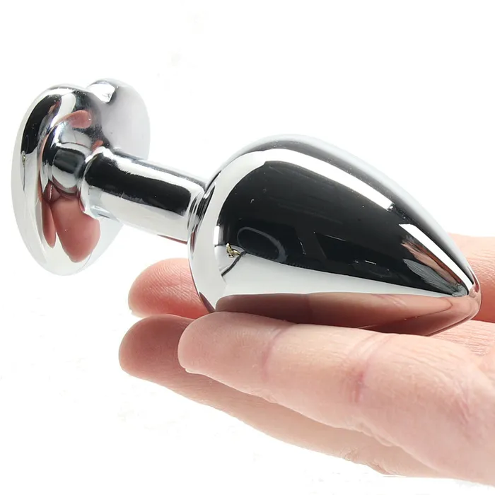 Shots Toys Anal Ouch Pink Heart Gem Plug in Medium Shots Toys Anal Ouch Pink Heart Gem Plug in Medium
