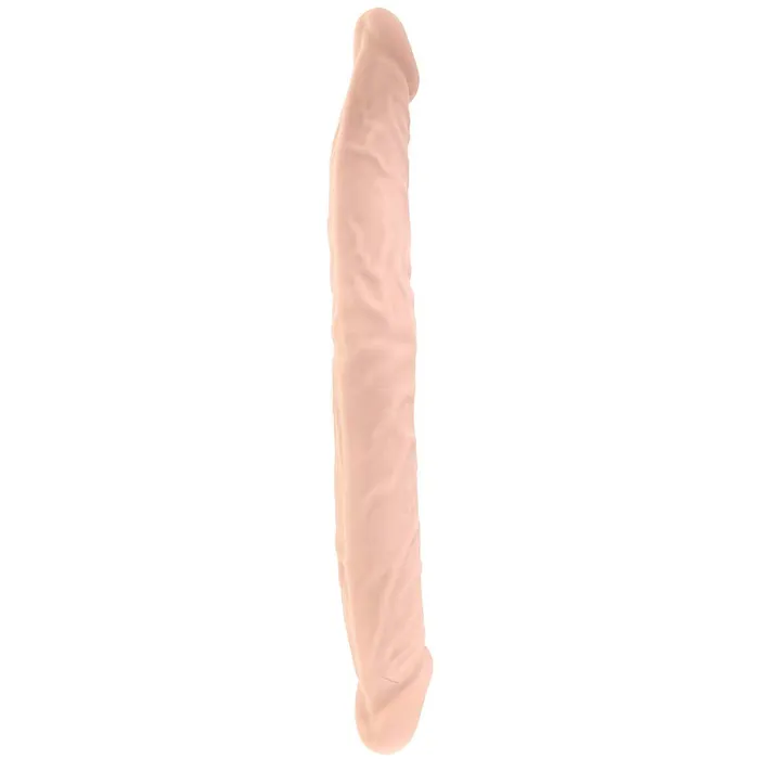 Shots Toys Dildos RealRock 14 Inch Double Dildo in White