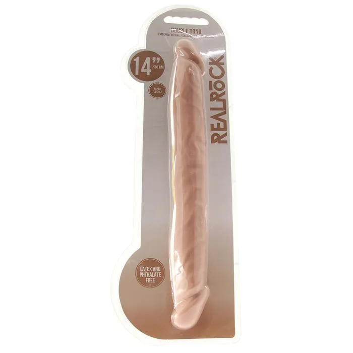 Shots Toys Dildos RealRock 14 Inch Double Dildo in White Shots Toys Dildos RealRock 14 Inch Double Dildo in White