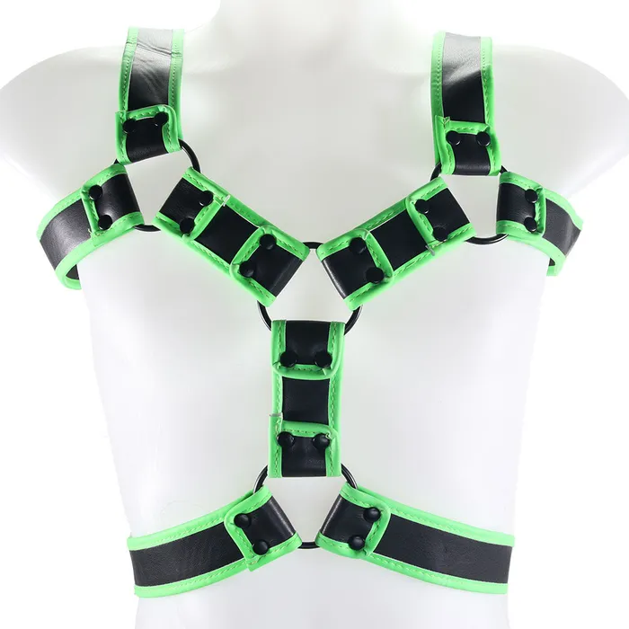 Shots Toys Female Sex Toys Ouch Glow In The Dark Upper Body Harness M
