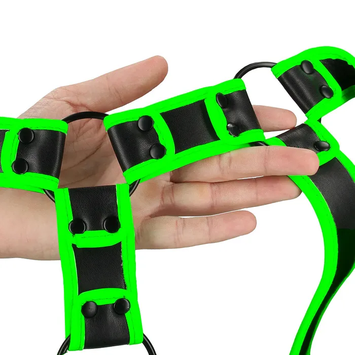 Shots Toys Female Sex Toys Ouch Glow In The Dark Upper Body Harness M Shots Toys Female Sex Toys Ouch Glow In The Dark Upper Body Harness M