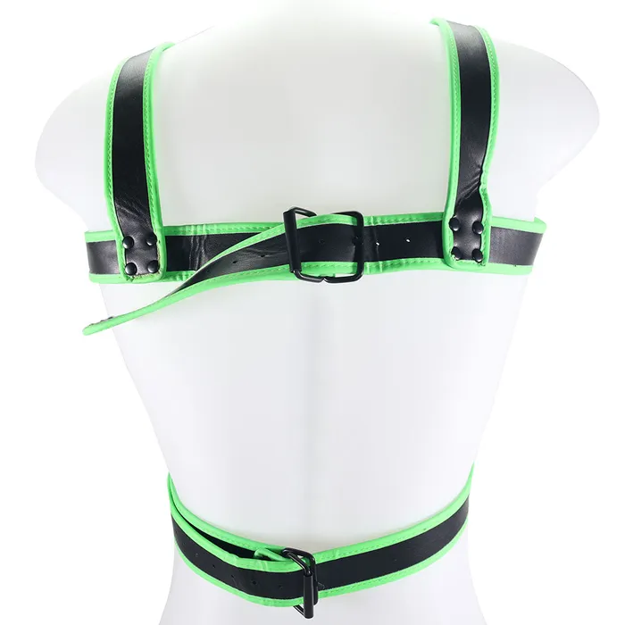 Shots Toys Female Sex Toys Ouch Glow In The Dark Upper Body Harness M Shots Toys Female Sex Toys Ouch Glow In The Dark Upper Body Harness M