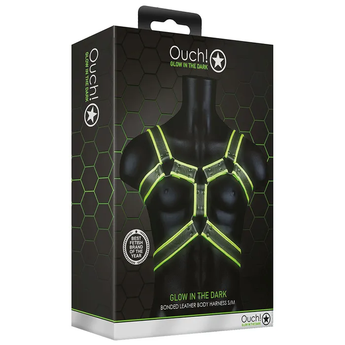 Shots Toys Female Sex Toys Ouch Glow In The Dark Upper Body Harness M Shots Toys Female Sex Toys Ouch Glow In The Dark Upper Body Harness M