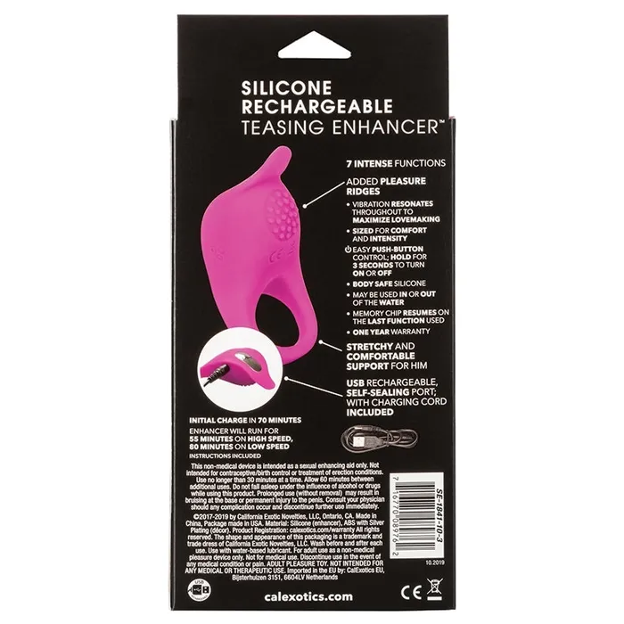 Silicone Rechargeable Teasing Enhancer CAL EXOTICS Female Sex Toys