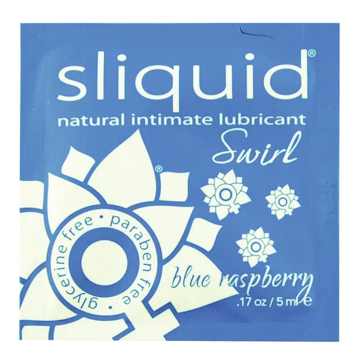 SLIQUID Sliquid Swirl Foil PacketBlue Raspberry 17oz Vibrators