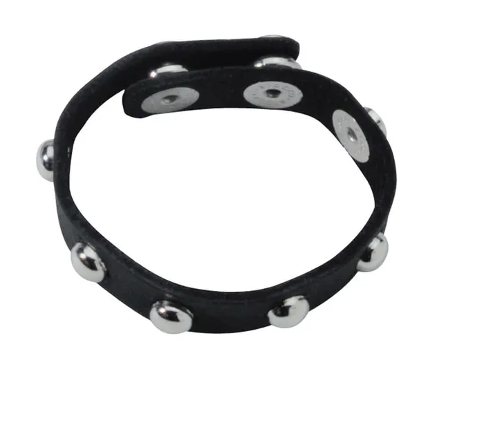 Spartacus Male Sex Toys Spartacus Leathers Cock Gear Leather Cock Ring Adjustable and Studded for Enhanced Pleasure