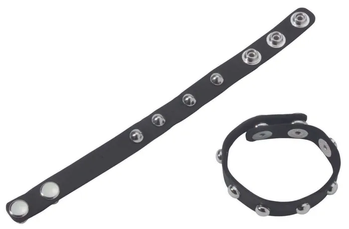 Spartacus Male Sex Toys Spartacus Leathers Cock Gear Leather Cock Ring Adjustable and Studded for Enhanced Pleasure