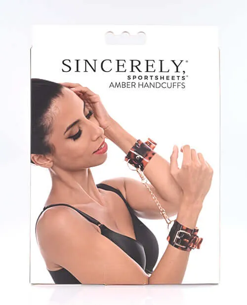 Sport Sheets Couples Sincerely Amber Hand Cuffs