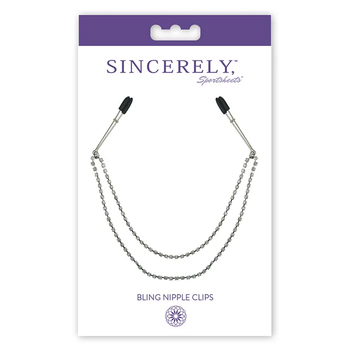 Sportsheets Sincerely Bling Nipple Clips Anal