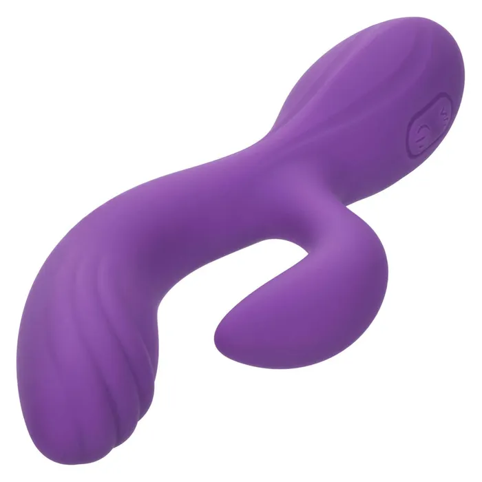 Stella Liquid Silicone C Curve Rabbit Vibrator Dual Massager with 12 Functions California Exotic Novelties Female Sex Toys