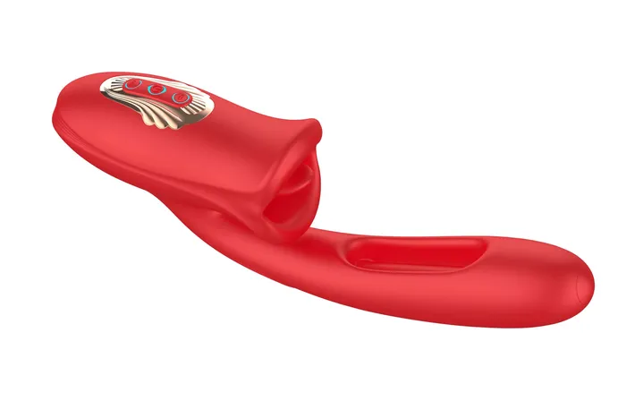 Sweet Dreams Smooches Flicker Vibrator Dual Stimulation with 10 Vibration Modes and 10 Flick Patterns Vibrators