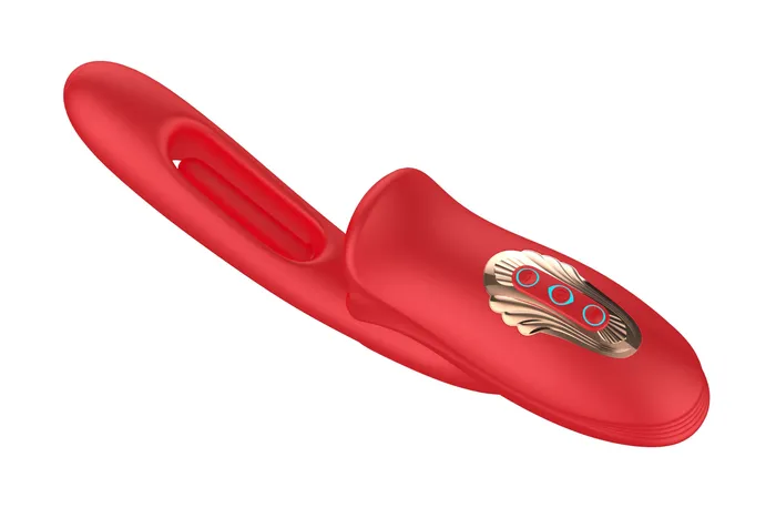 Sweet Dreams Smooches Flicker Vibrator Dual Stimulation with 10 Vibration Modes and 10 Flick Patterns Vibrators