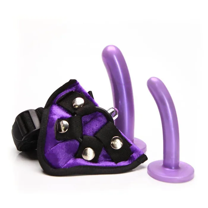 Tantus Silicone Bend Over Beginner Harness Kit Purple Tantus Vibrators