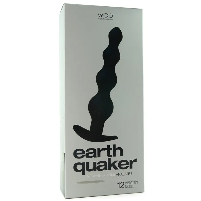 VeDO Earth Quaker Rechargeable Anal Vibe in Black Anal VeDO Earth Quaker Rechargeable Anal Vibe in Black Anal