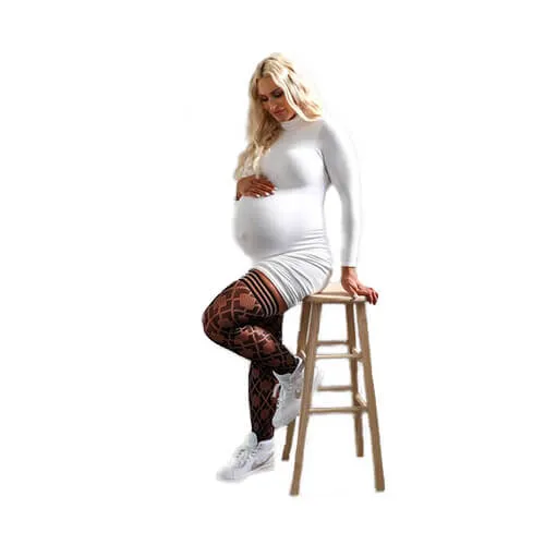 Vibrators As You Like It OR Elle Diamond Fishnet Thigh High