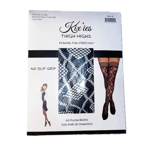 Vibrators As You Like It OR Elle Diamond Fishnet Thigh High
