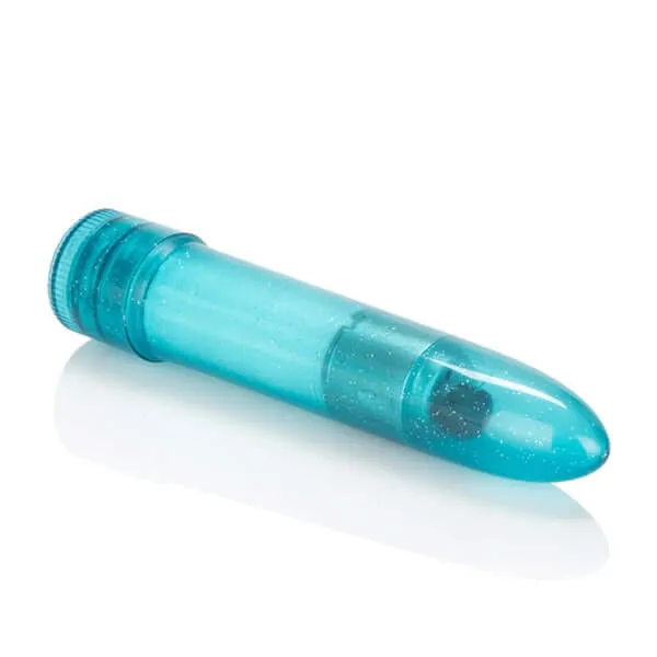 Vibrators California Exotic Novelties Mini Pearlessence Vibrator Sky Blue 45 Inches Hard Vibrator for Pleasurable Stimulation