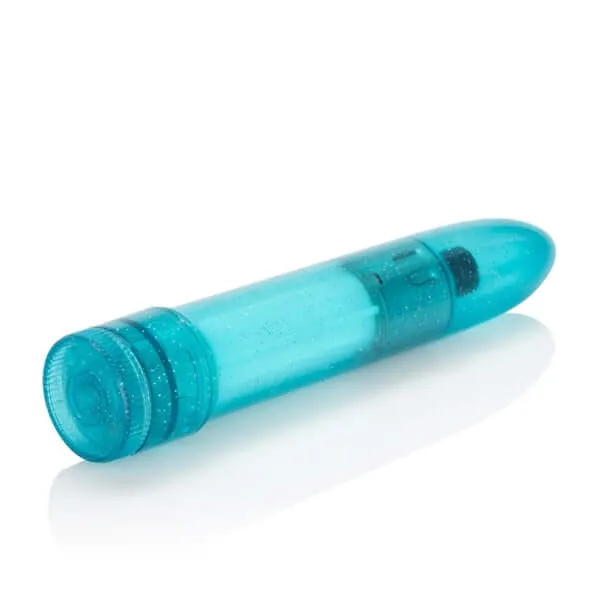 Vibrators California Exotic Novelties Mini Pearlessence Vibrator Sky Blue 45 Inches Hard Vibrator for Pleasurable Stimulation