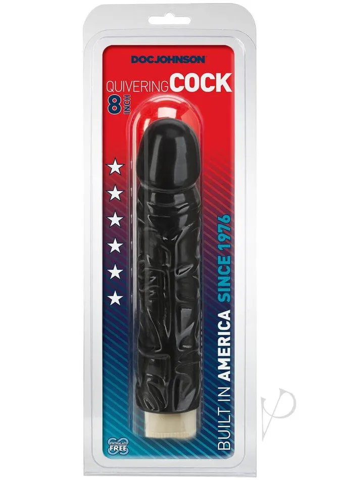 Vibrators Doc Johnson Enterprises Quivering Cock Black 8 MultiSpeed Pleasure with Realistic Sensations Vibrators Doc Johnson Enterprises Quivering Cock Black 8 MultiSpeed Pleasure with Realistic Sensations