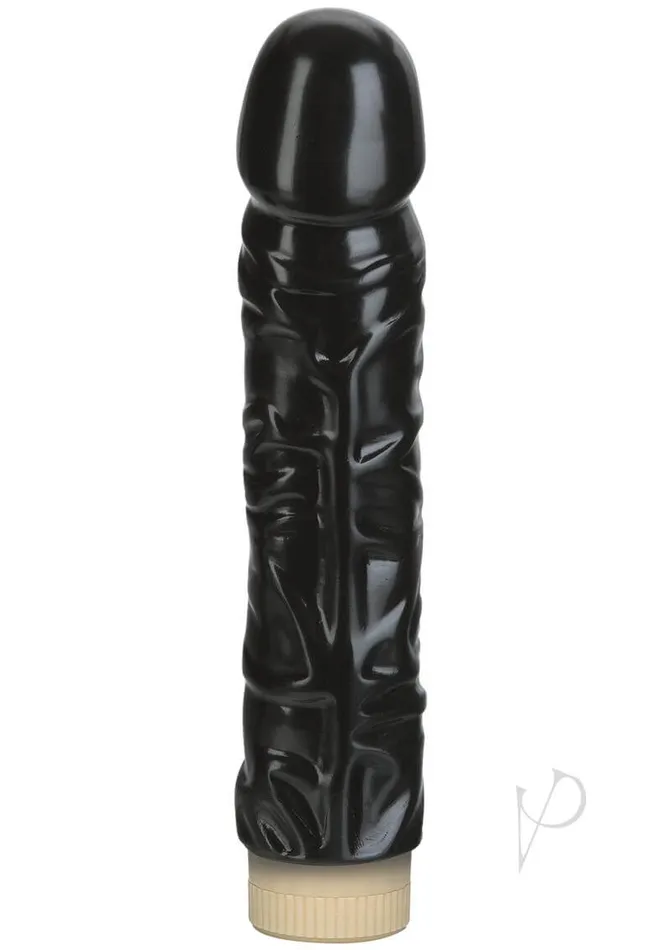 Vibrators Doc Johnson Enterprises Quivering Cock Black 8 MultiSpeed Pleasure with Realistic Sensations