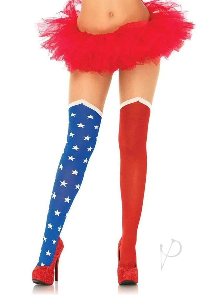 Vibrators Hero Tights Sheer Thigh Os Blured Leg Avenue Inc