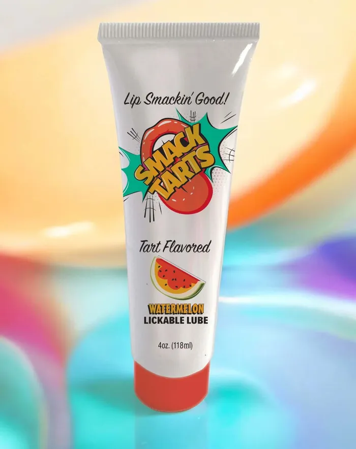 Vibrators Little Genie Smack Tarts Lickable Lube Sour Watermelon 4 oz
