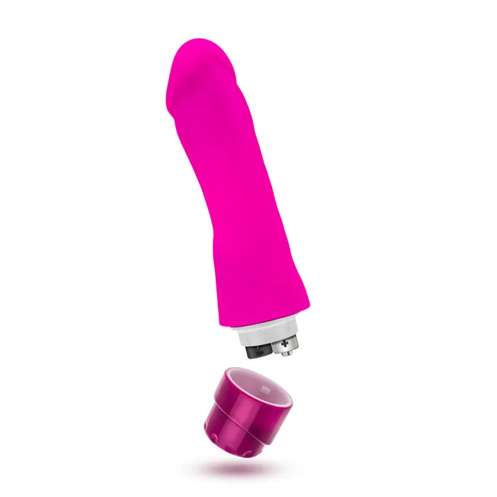 Vibrators Luxe By Blush Marco Curved GSpot Pink 775Inch Long Vibrating Dildo Blush