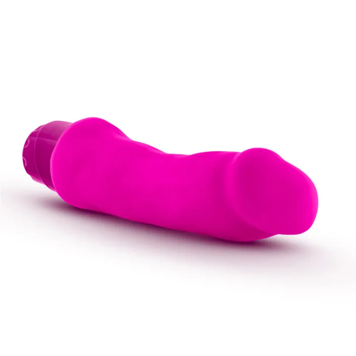Vibrators Luxe By Blush Marco Curved GSpot Pink 775Inch Long Vibrating Dildo Blush