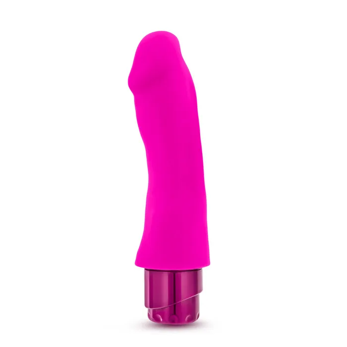Vibrators Luxe By Blush Marco Curved GSpot Pink 775Inch Long Vibrating Dildo Blush